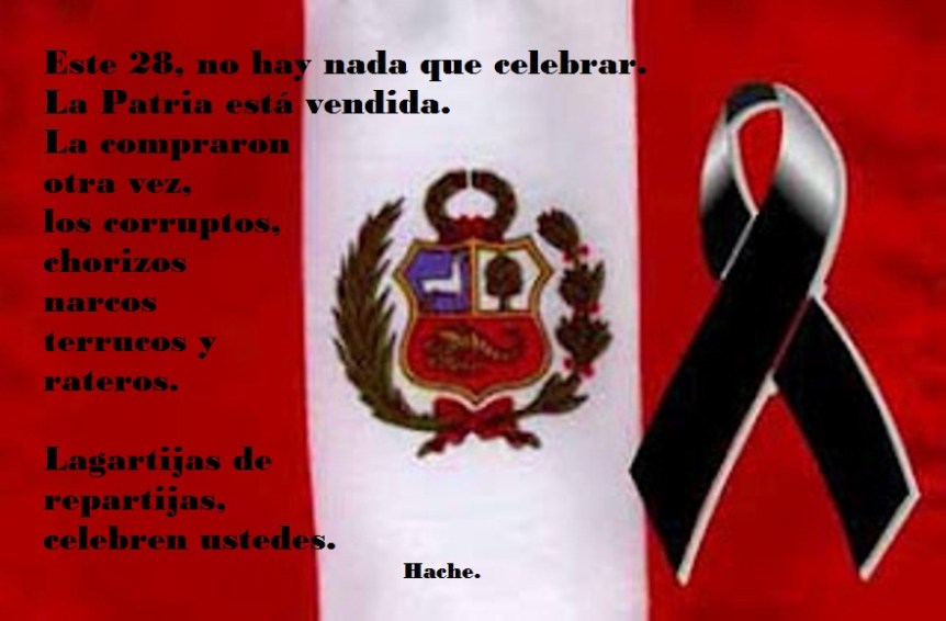 Infelices fiestas patrias para todos amiguitos!